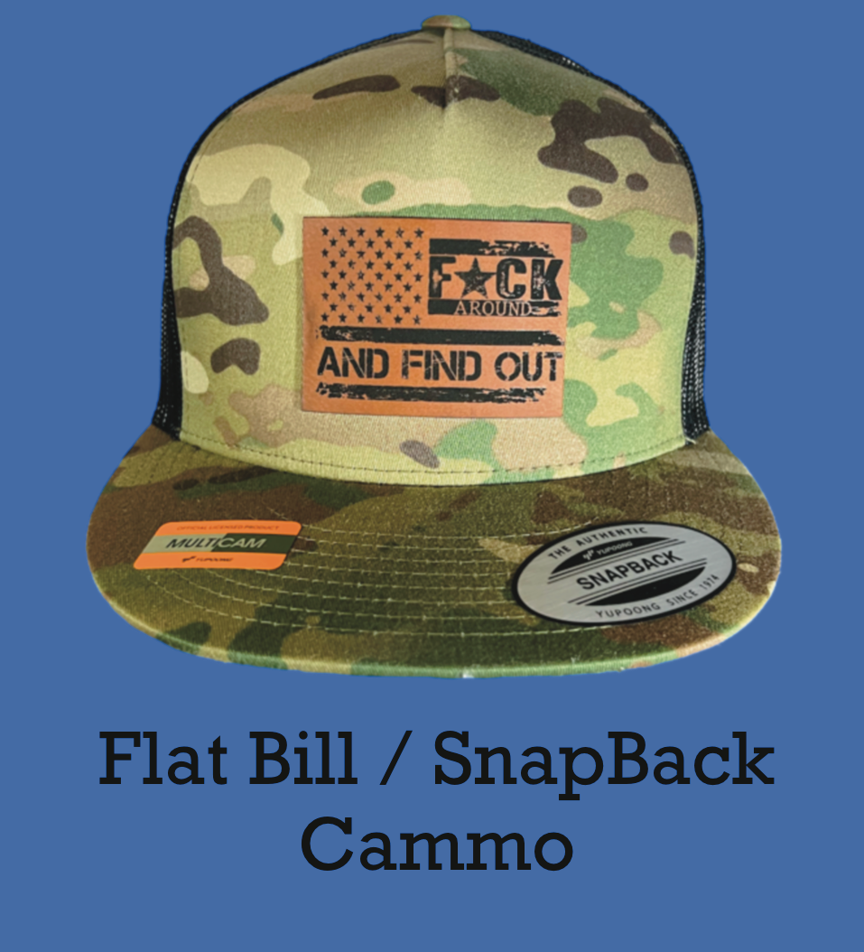 F*ck Around And Find Out (FAFO) Flat Bill Hat - Black Eagle Apparel